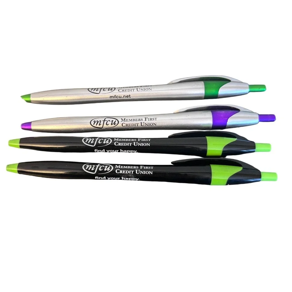 Members First Credit Union | MFCU Pens | Set of 4 | Promotional | Two Working‎